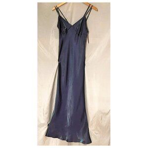 NWT Wild Fable Shimmery Blue Mermaid Gown, Double Spaghetti Straps, Size XXS